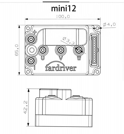 FarDriver Mini 12 w Bluetooth (YCK072100, aka Mini 100)