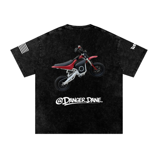 Faded Cotton Oversize Custom Ebike T-Shirt